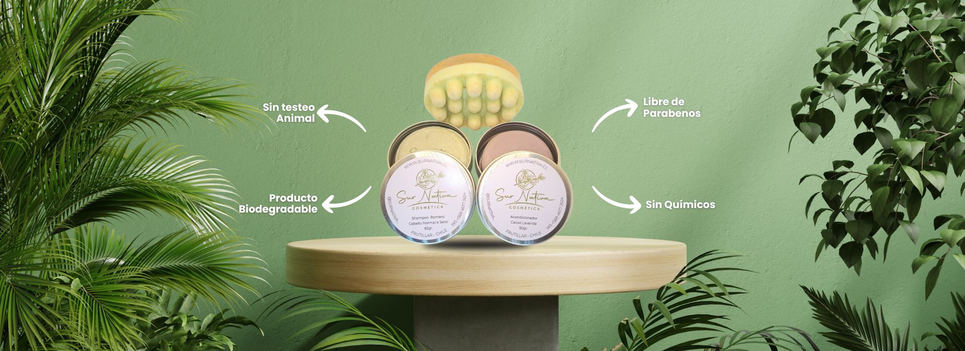 shampoo acondicionador sur nativa biodegradable
